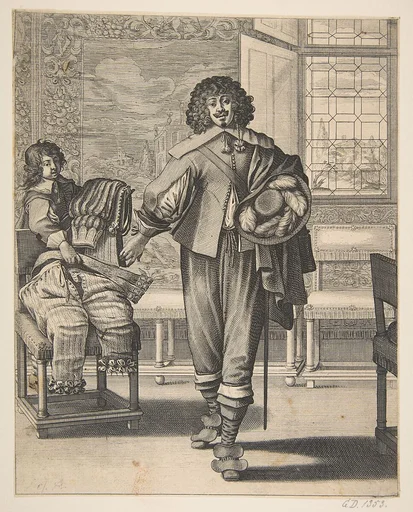 Courtier Following Edict Against Superfluity in Dress (Le Courtisan suivant le dernier édit)