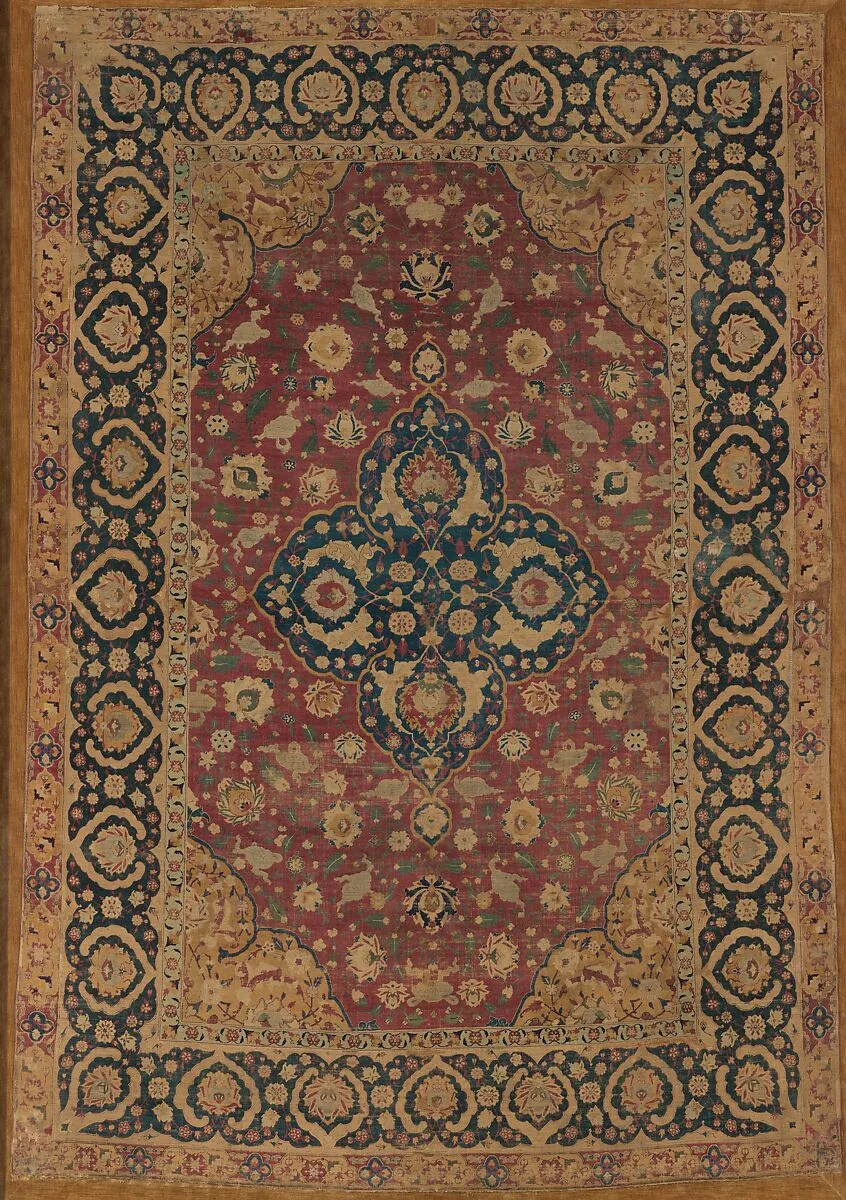 Silk Kashan Carpet — Unknown
