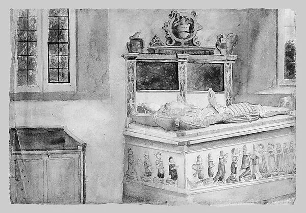 Tomb of Francis Dineley and His Wife, St. Michael's Church, Cropthorne, England — John Singer Sargent