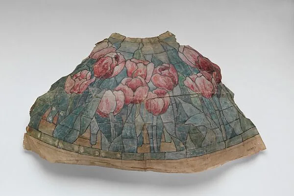 Sample pattern for a lamp shade — Tiffany Studios