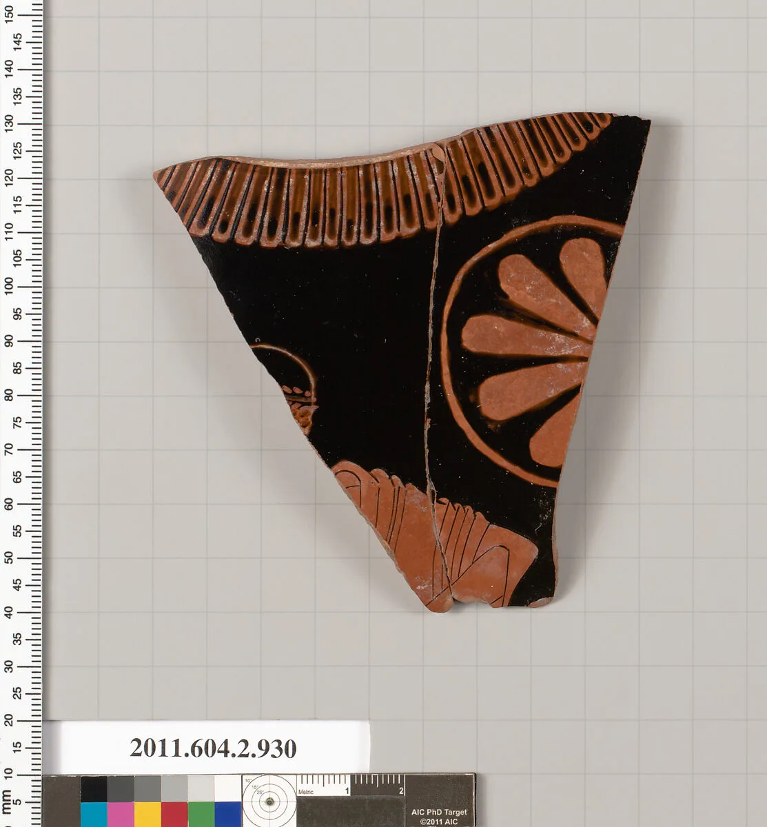 Terracotta fragment of a hydria: kalpis (water jar) — Unknown