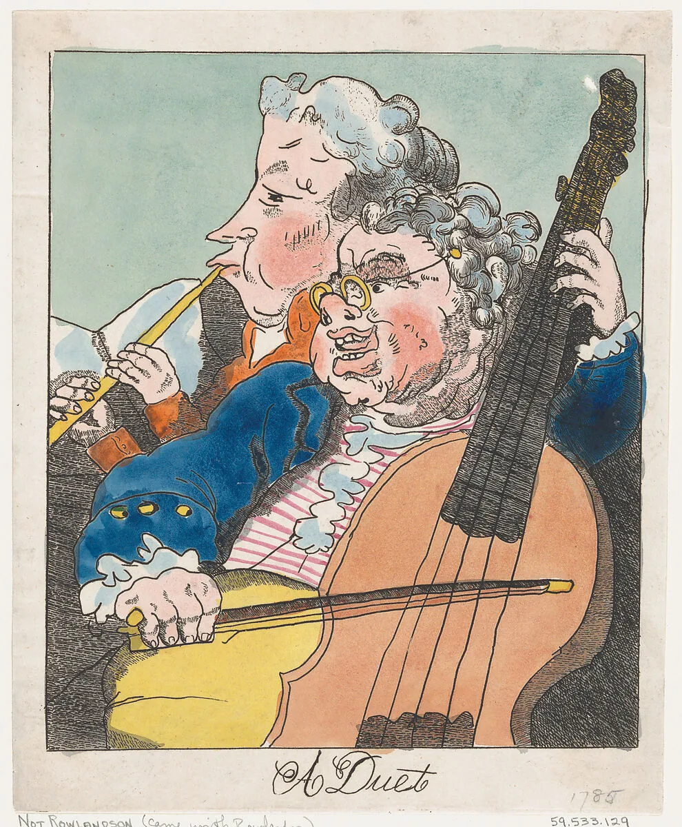 A Duet — Johann Christian Bach|Carl Friedrich Abel|Thomas Rowlandson