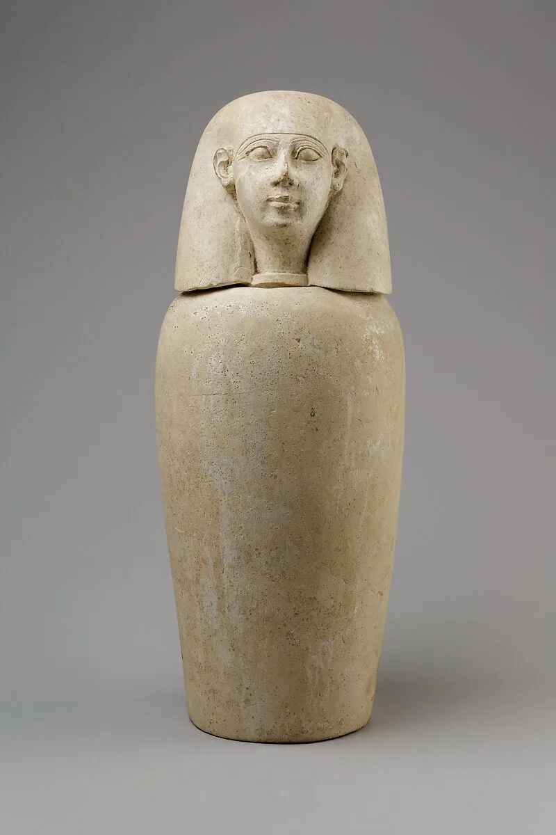 Canopic jar with human head (Imsety) — Unknown