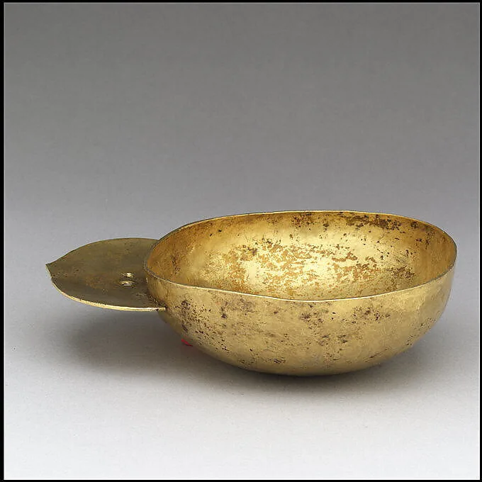 Gold Drinking Bowl with Handle — Unknown