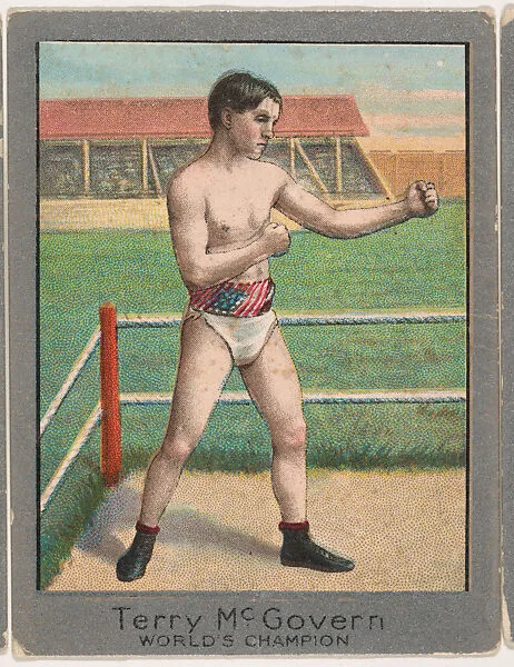 Terry McGovern, from the Champion Athlete and Prize Fighter series (T220), issued by Mecca and Tolstoi Cigarettes — Tolstoi Cigarettes|Mecca Cigarettes