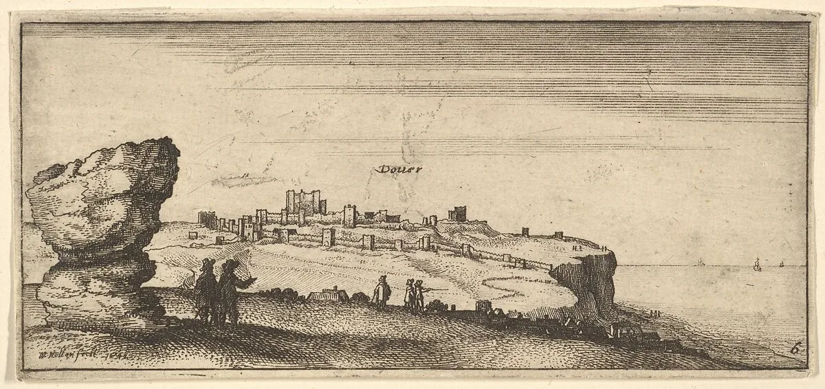 Douer (Dover), from "English Views" — Wenceslaus Hollar