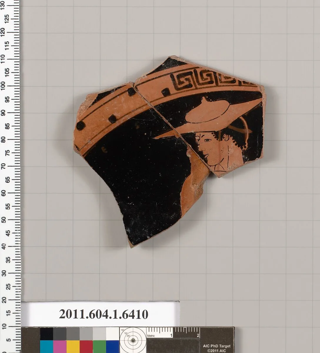 Terracotta fragment of a kylix (drinking cup) — Unknown