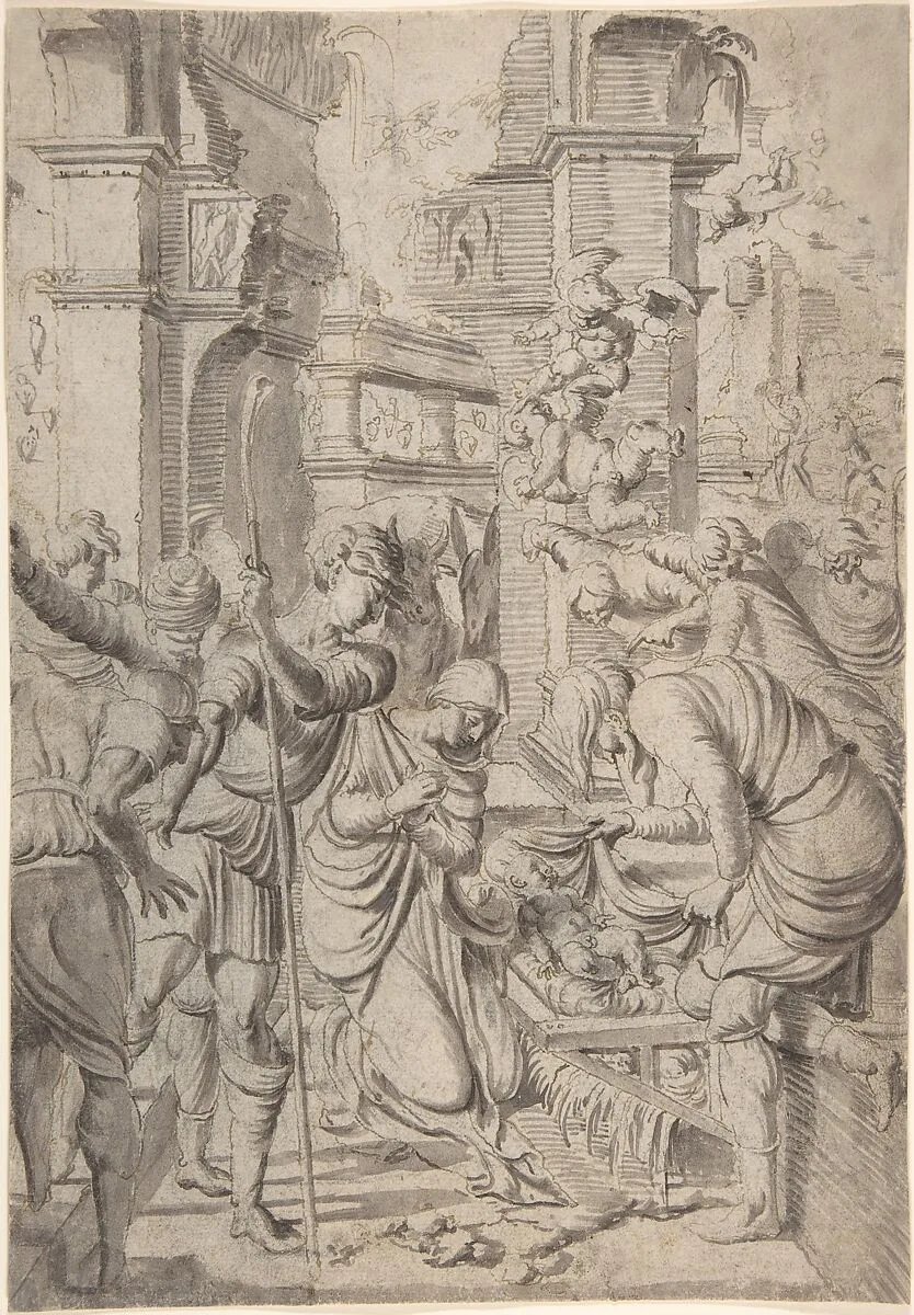 Adoration of the Shepherds — Aertgen Claesz. van Leyden