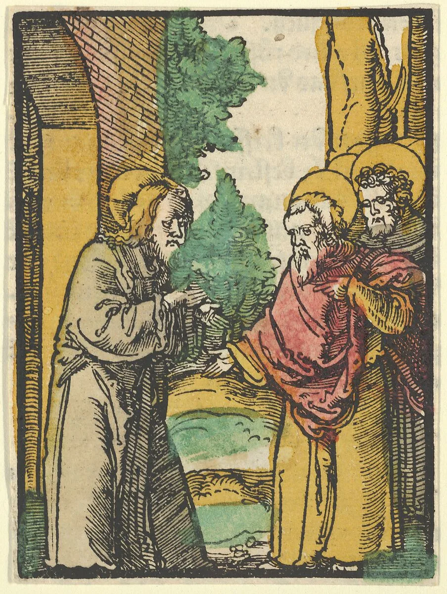 Christ Talking to the Disciples, 3, from Das Plenarium — Hans Schäufelein|Adam Petri