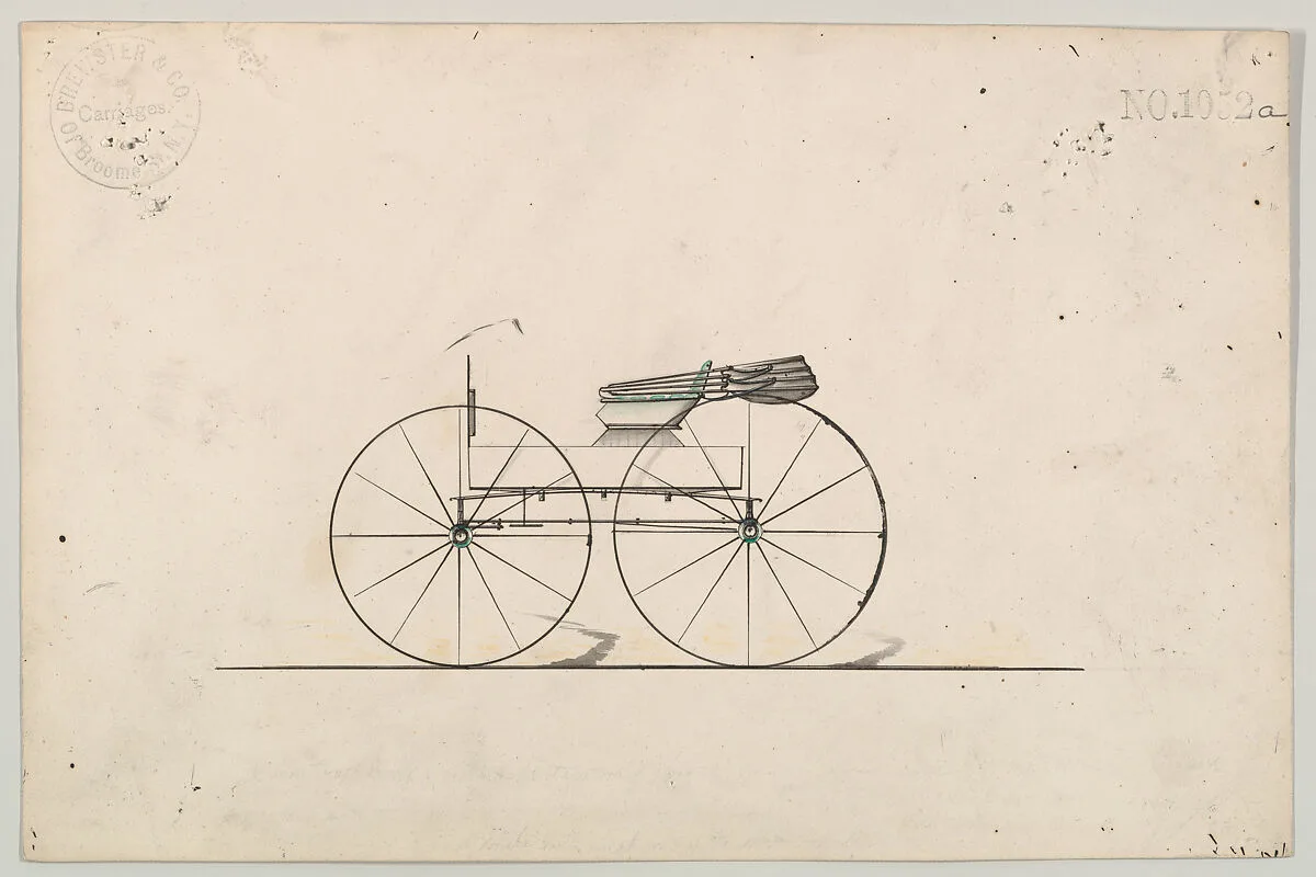 Design for Wagon, no. 1052a — Brewster & Co.
