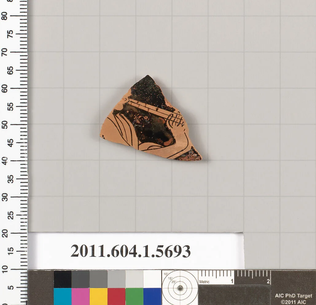 Terracotta fragment of a kylix (drinking cup) — Unknown