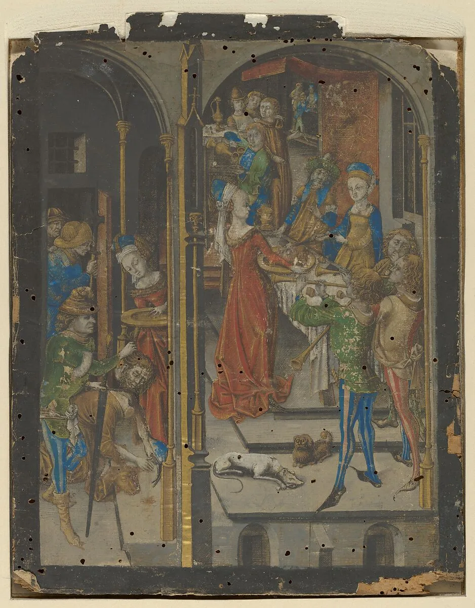 The Beheading of St. John the Baptist — Israhel van Meckenem