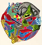 Dubiaxo, from ¦Imaginary Places II¦ series — Frank Stella