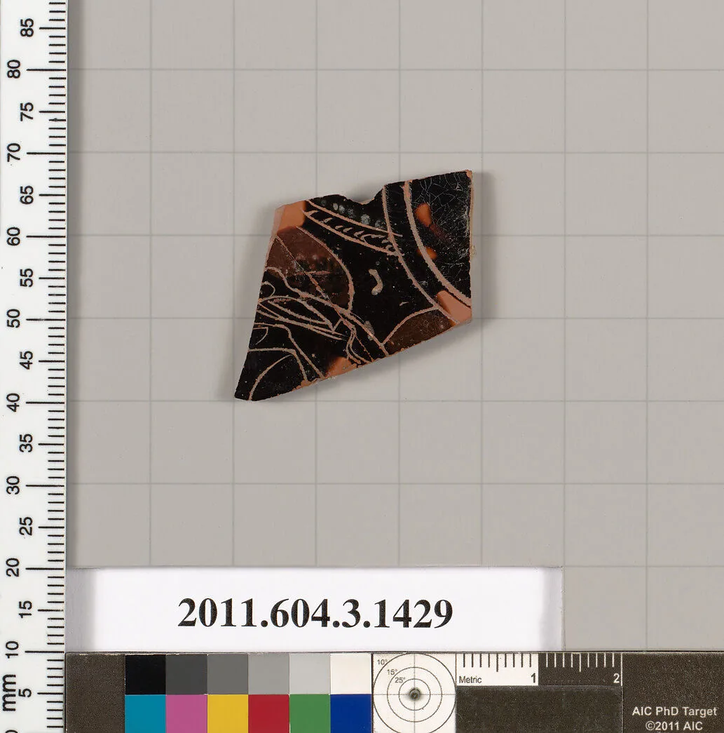 Terracotta fragment of a skyphos (deep drinking cup) — Unknown