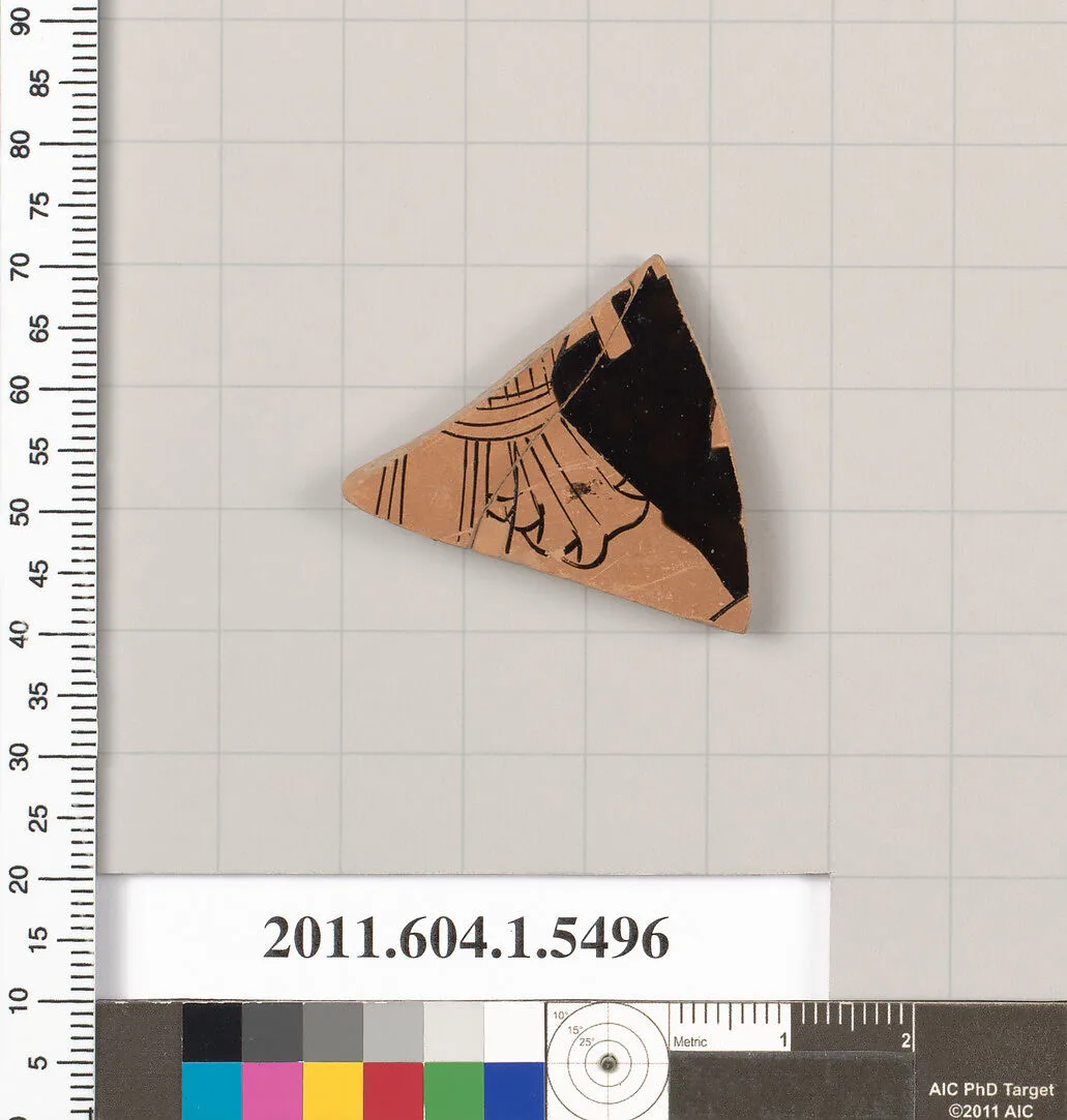 Terracotta fragment of a kylix (drinking cup) — Unknown