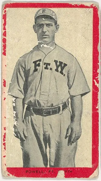Powell, Ft. Worth, Texas League, from the Baseball Players (Red Borders) series (T210) issued by Old Mill Cigarettes — Old Mill Cigarettes, Virginia