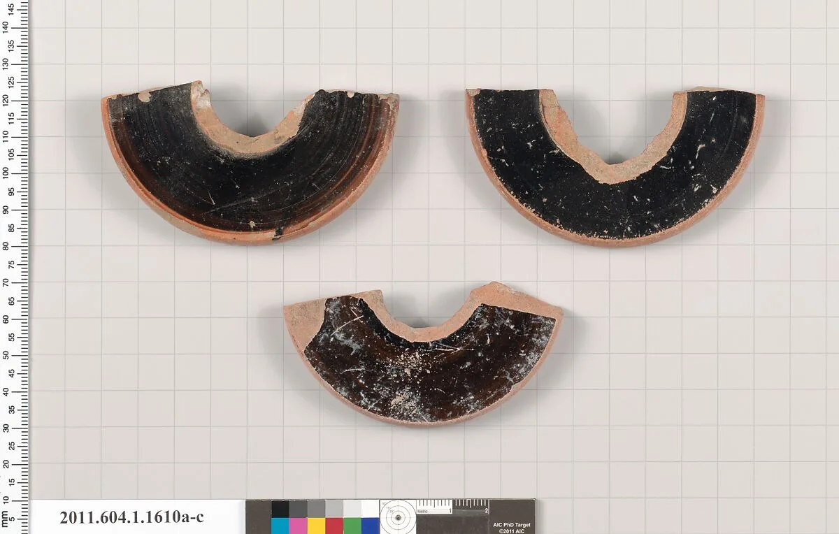 Terracotta fragments of kylikes (drinking cups) — Unknown