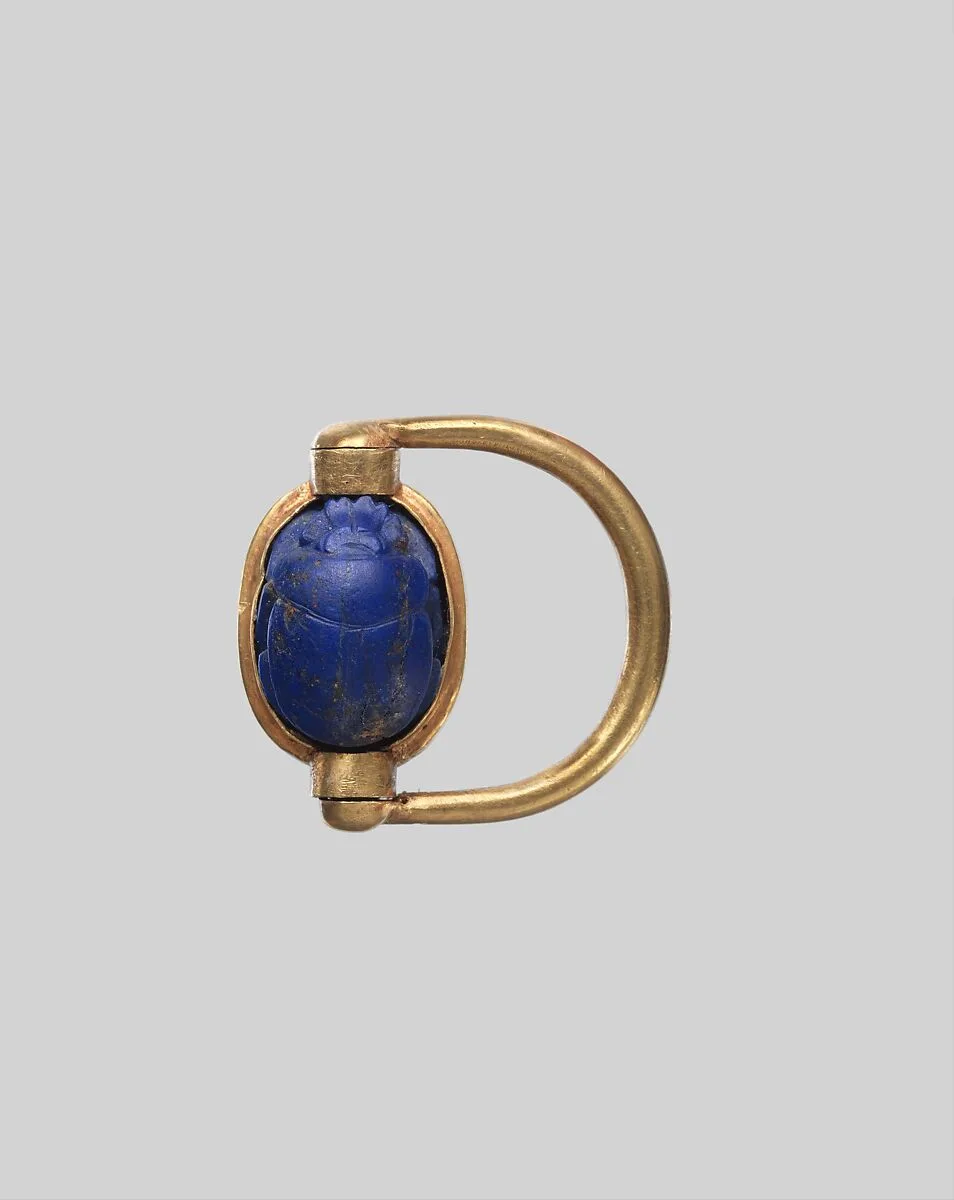 Scarab Finger Ring with the Names of Thutmose III and Hatshepsut — Unknown