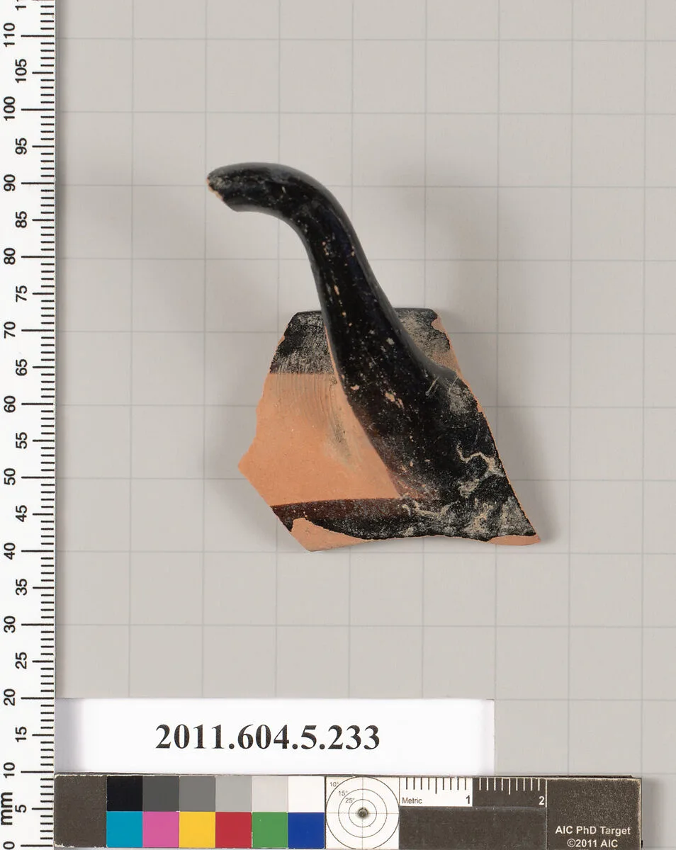 Terracotta rim fragment of a kylix (drinking cup) — Unknown