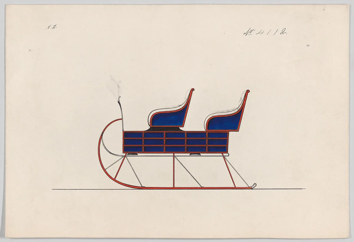 Design for 4 Seat Sleigh, no. 4112 — Brewster & Co.|Herman Stahmer