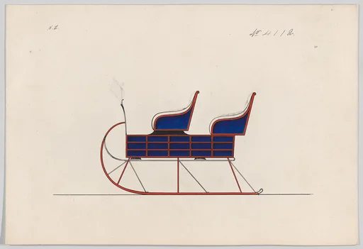 Design for 4 Seat Sleigh, no. 4112