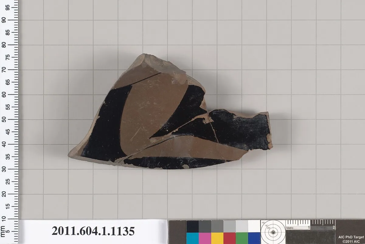 Terracotta fragment of a kylix (drinking cup) — Unknown