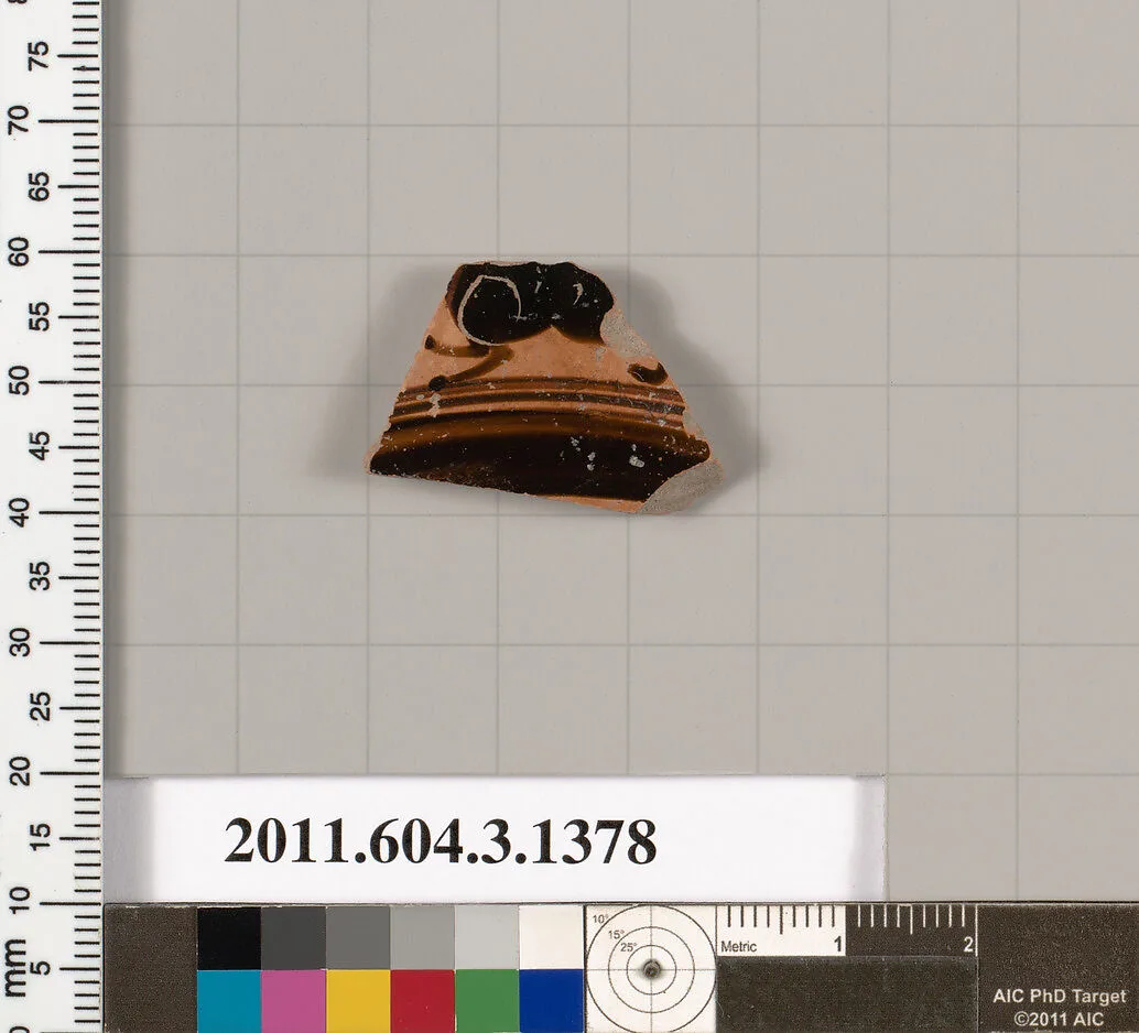 Terracotta fragment of a skyphos (deep drinking cup) — Unknown