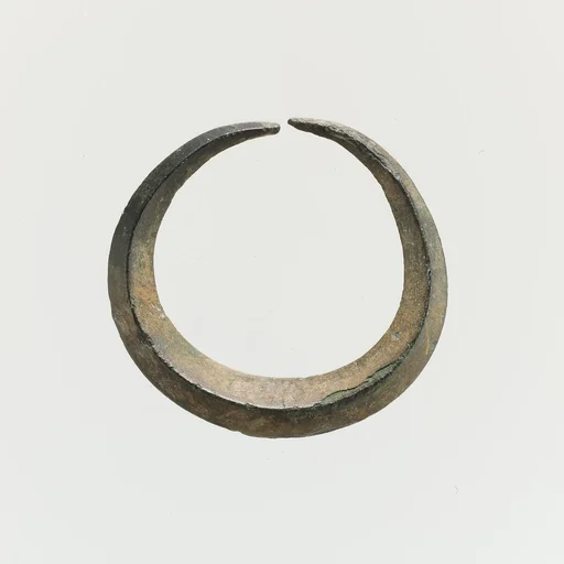 Bronze annular earring