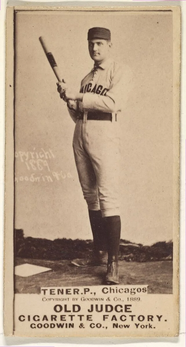 Tener, Pitcher, Chicago, from the Old Judge series (N172) for Old Judge Cigarettes — Goodwin & Company