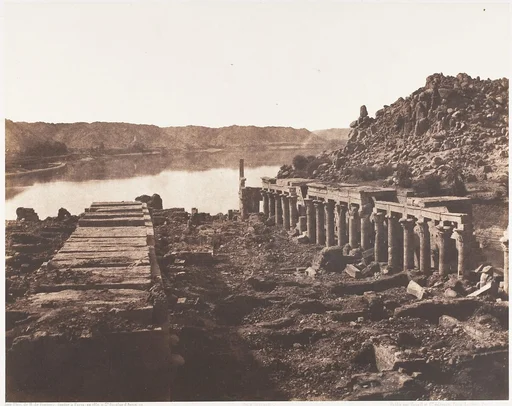 Ile de Fîleh (Philæ), Vue Génèrale Prise du Point I, Sur La Plateforme du Pylône