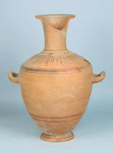 Terracotta Hadra hydria (water jar)
