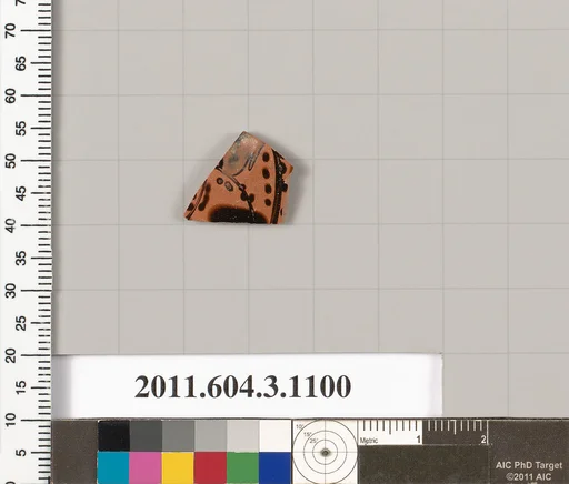 Terracotta fragment of a mastoid (drinking cup with narrow base) or a kyathos (cup-shaped ladle)