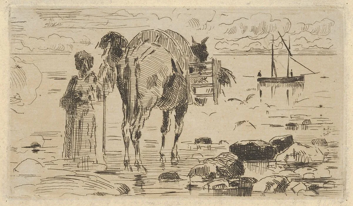 Fishermen (Pêcheurs de Valech) — Félix-Hilaire Buhot