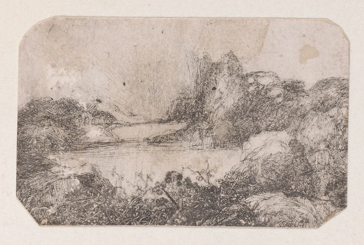 Le Lac au Soleil Levant (The Lake with The Rising Sun) — Rodolphe Bresdin