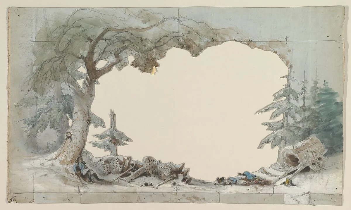 Design for a Stage Set — Eugène Cicéri