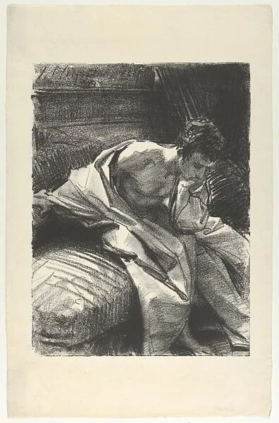Study of a Young Man, Seated — John Singer Sargent