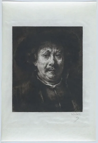Rembrandt Self-Portrait — Charles-Albert Waltner|Rembrandt (Rembrandt van Rijn)|Rembrandt (Rembrandt van Rijn)