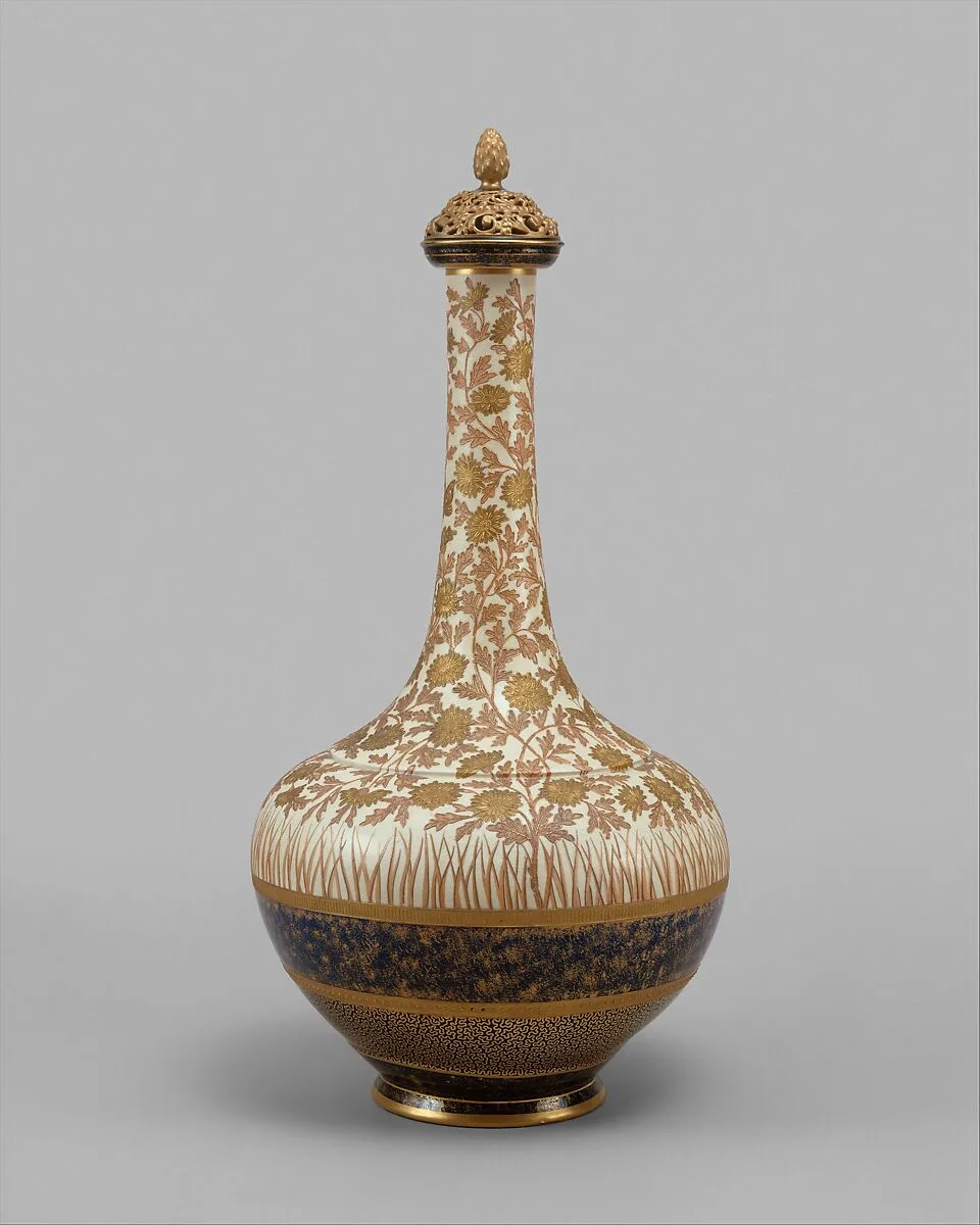 Covered Vase — Edward Lycett|Faience Manufacturing Company