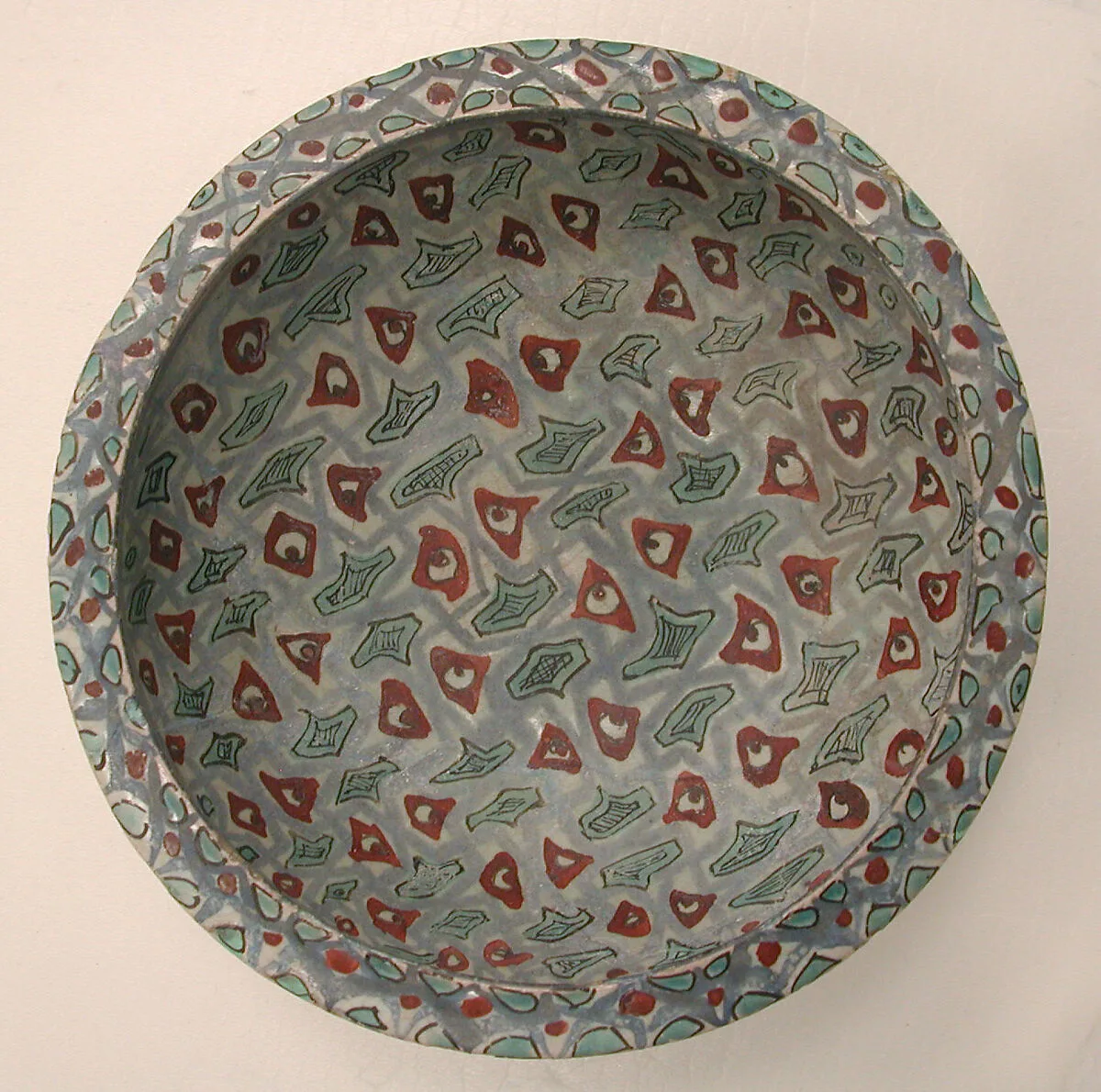 Mina'i Bowl with Abstract Pattern — Unknown