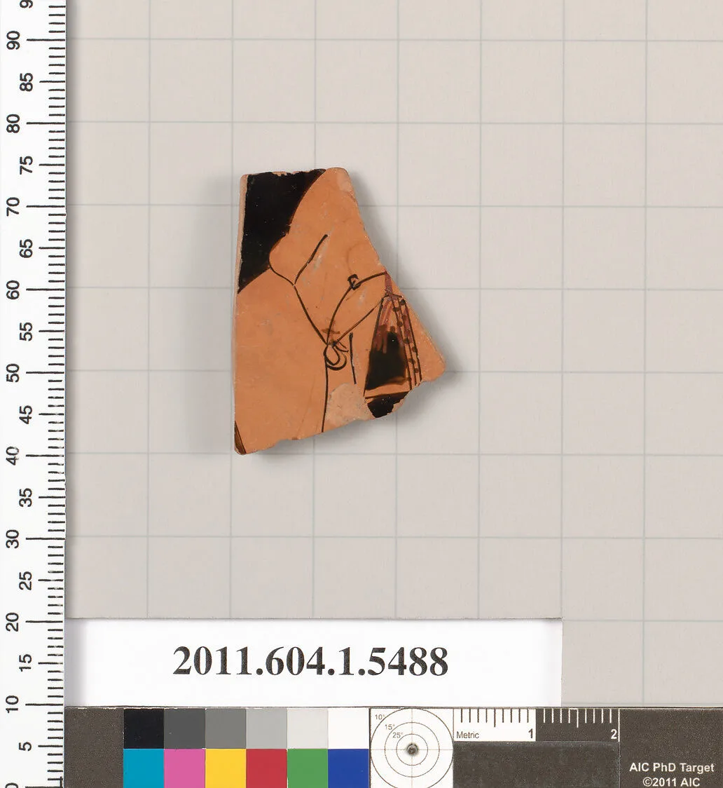 Terracotta fragment of a kylix (drinking cup) — Unknown