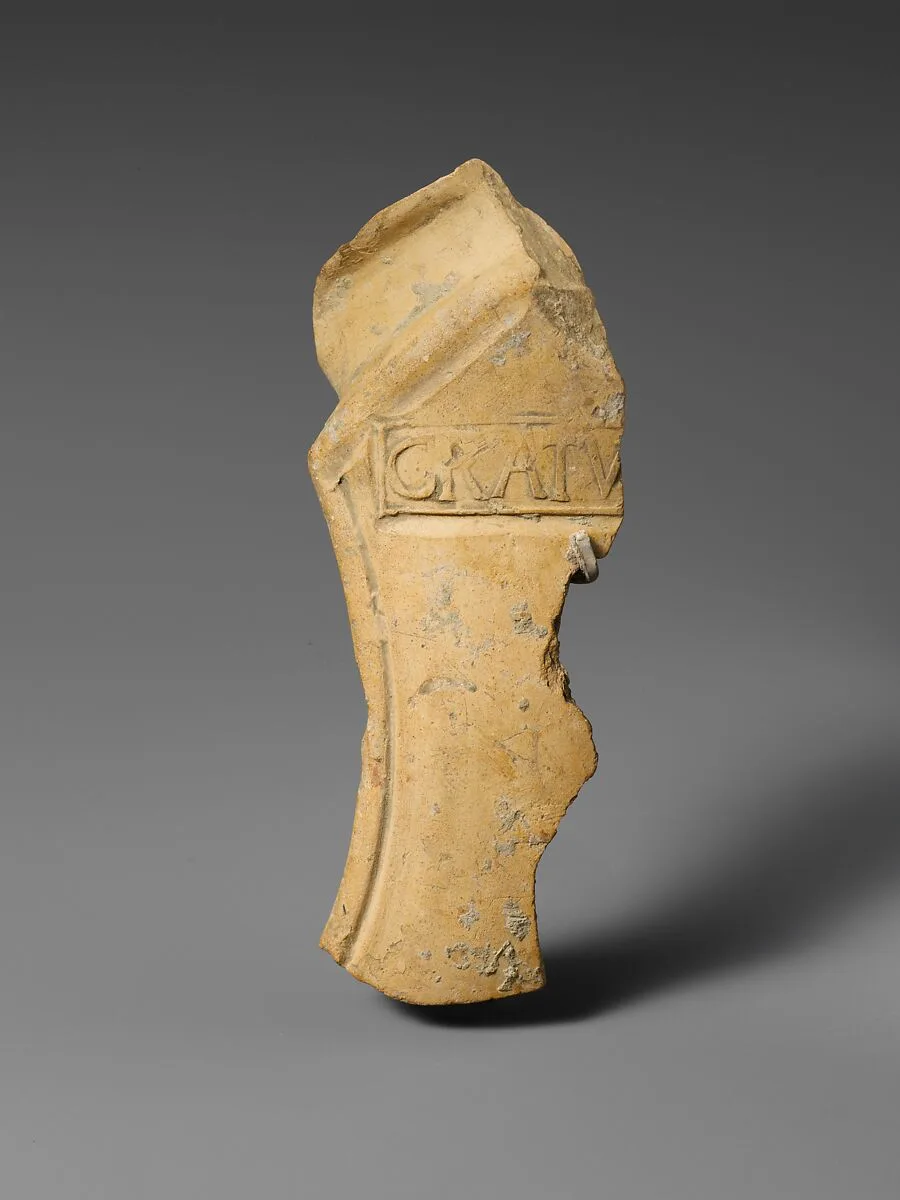 Terracotta mortarium fragment — Unknown