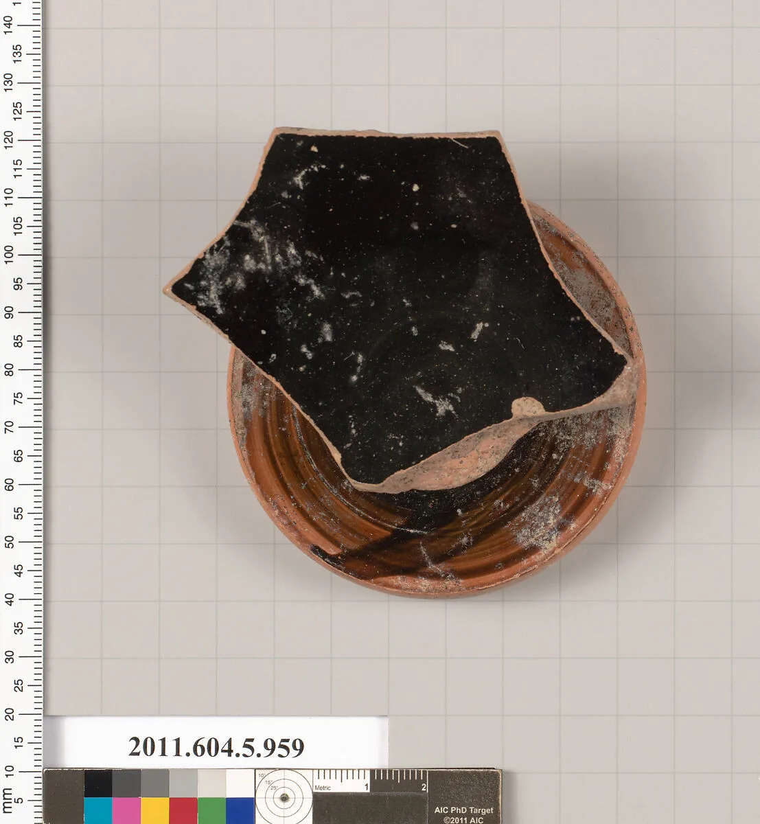 Terracotta fragment of a kylix (drinking cup) — Unknown