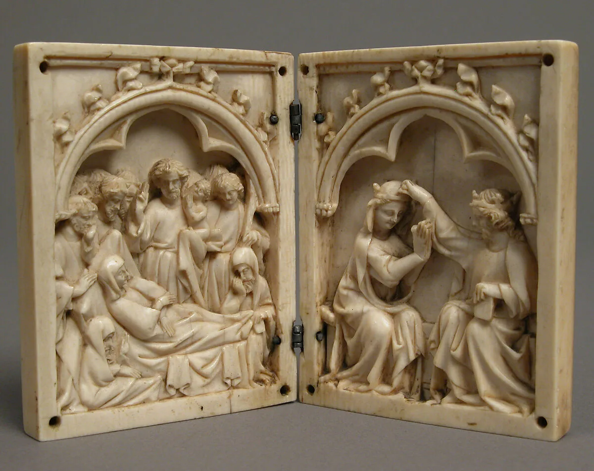 Diptych with the Death and Coronation of the Virgin — Unknown
