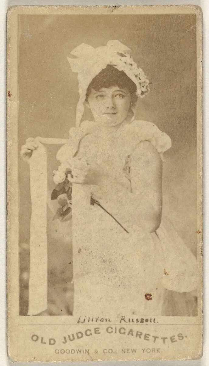 Lillian Russell, from the Actors and Actresses series (N171) for Old Judge Cigarettes — Goodwin & Company