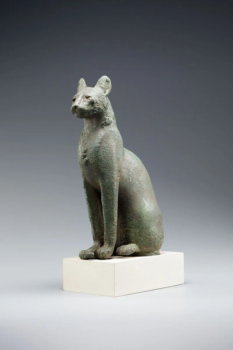 Cat with image of Bastet on breast — Unknown