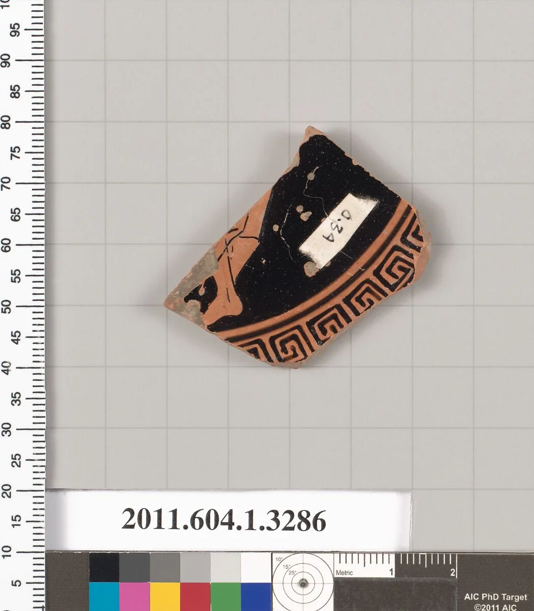 Terracotta fragment of a kylix (drinking cup) — Unknown