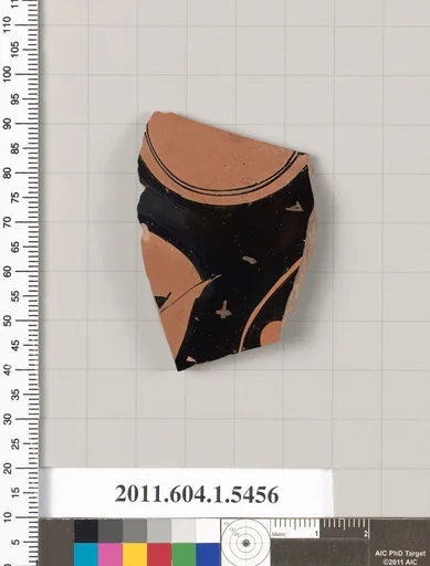 Terracotta fragment of a kylix (drinking cup)