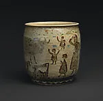 Vase with farmyard scene — Frans Wildenhain