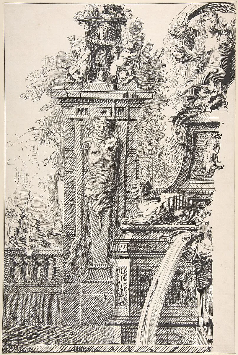 Study for a Garden Capriccio — Gilles-Marie Oppenord