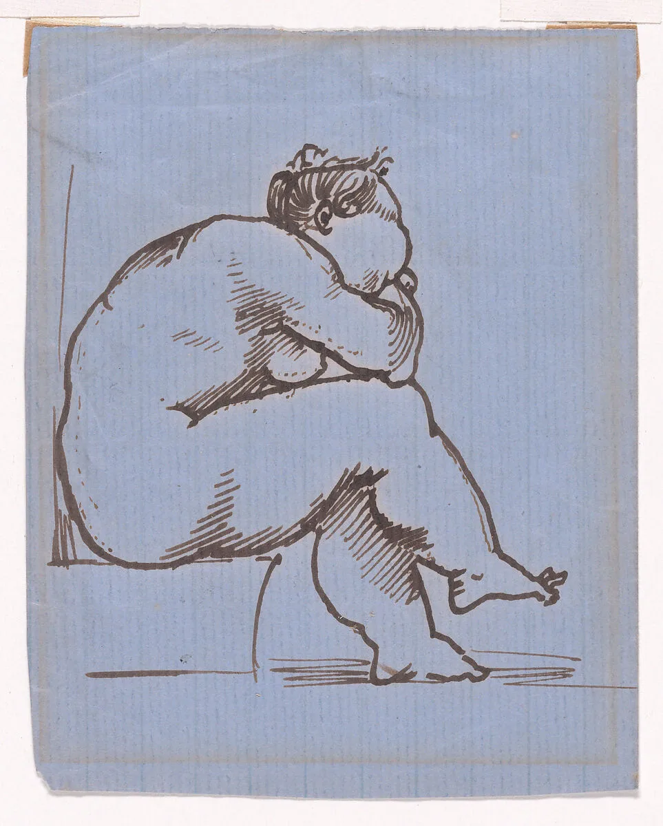 A Seated Fat Lady — Sir Edward Burne-Jones